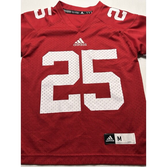 Wisconsin Badgers Jersey Youth Size Medium 10-12 Red Adidas Football NCAA *READ - Picture 5 of 10